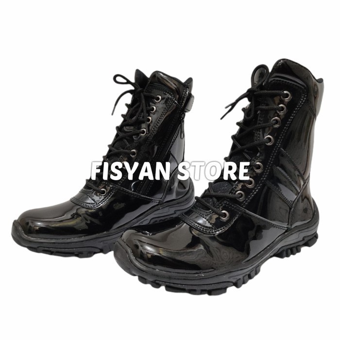 Sepatu PDL Satpam | Sepatu PDL TNI Hitam Mengkilap Terbaru