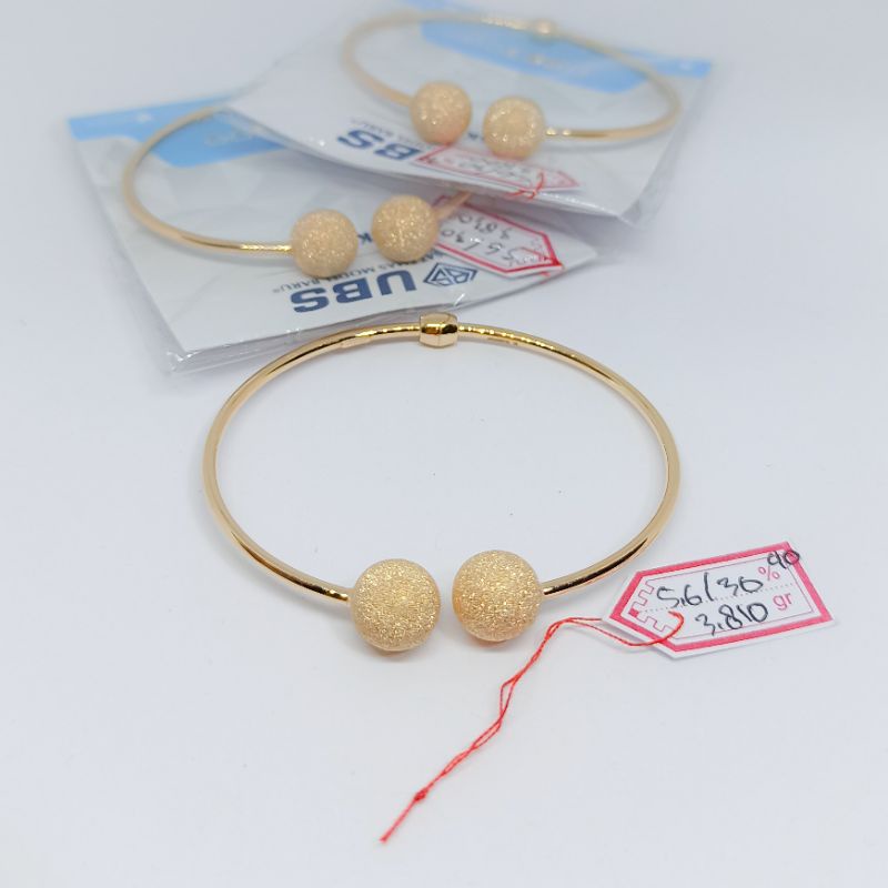 GELANG BULAT EMAS 300%/6K