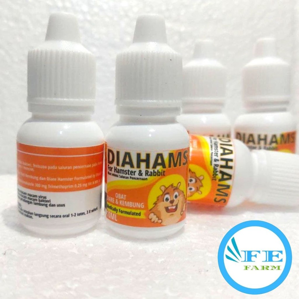 Obat Hamster Anti Diare Kembung Mencret DIAHAMS 10ml FEFARM