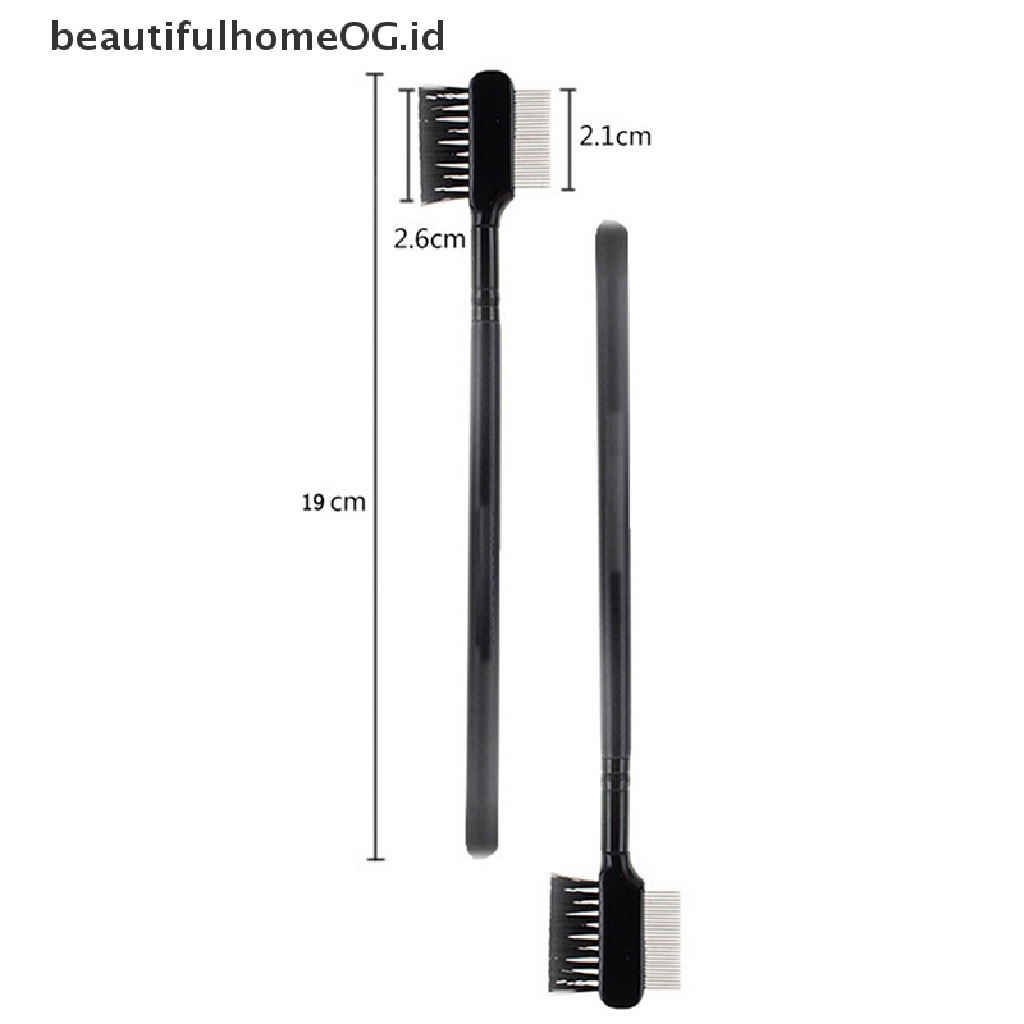 1 Pc Brush Sisir Extension Bulu Mata Alis Bahan Metal Steel Untuk Alat Makeup