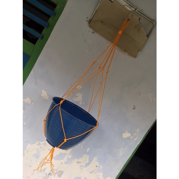 TERMURAH TALI POT GANTUNG ORANGE 80CM TALI TAMBANG POT GANTUNG 2MM