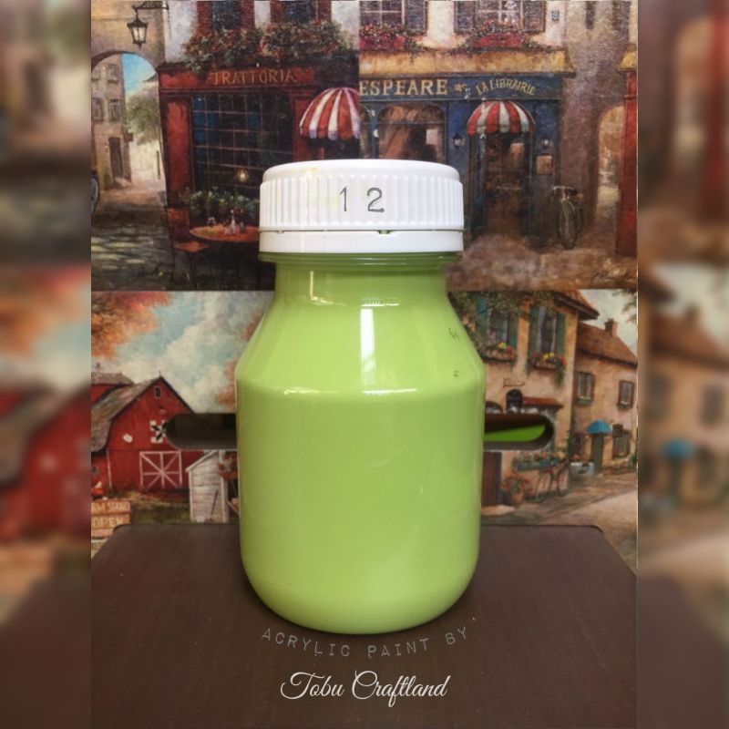 

Cat akrilik no. 12 (green pastel)