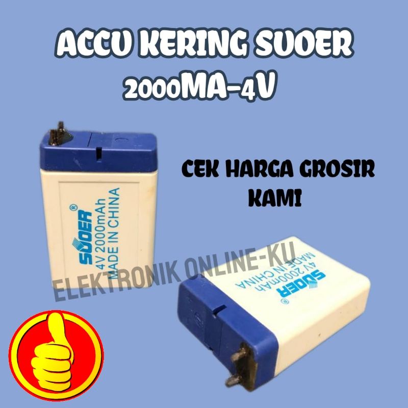 ACCU KERING SUOER 2000MA 4V