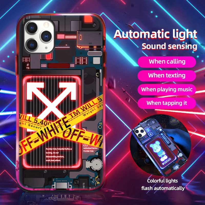 [Viral] Case Iphone Lampu LED Lightning Phone Case Terbaru