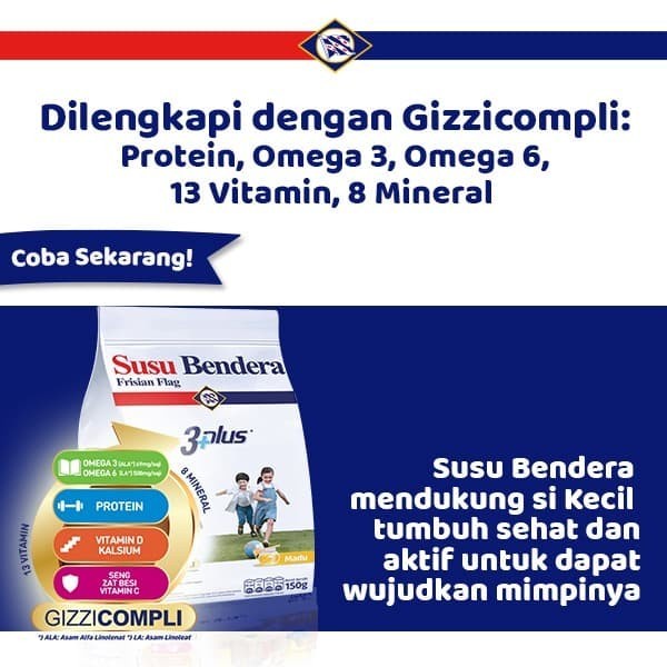

Ee51 Susu Bendera 3+ Susu Bubuk 4-6 Tahun Madu 600G 3 Pcs 6Gggddv