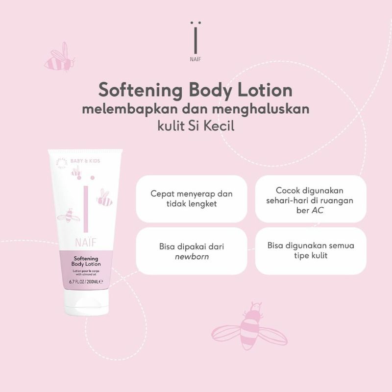 NAIF Baby Softening body lotion 200ml