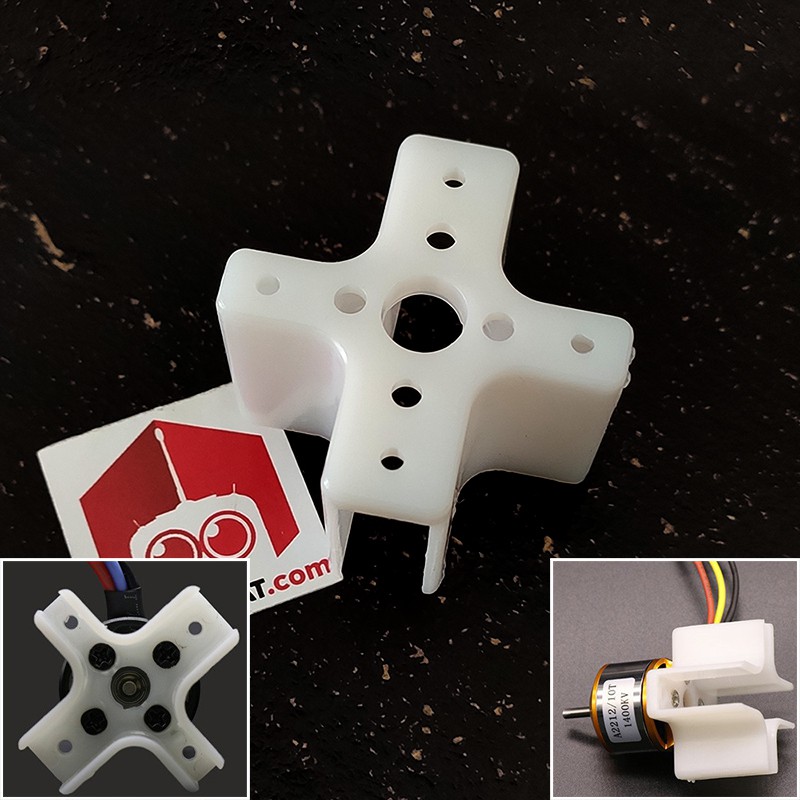 Plastic Motor Mount Cross X Brushless Motor 22XX Pesawat RC Gabus