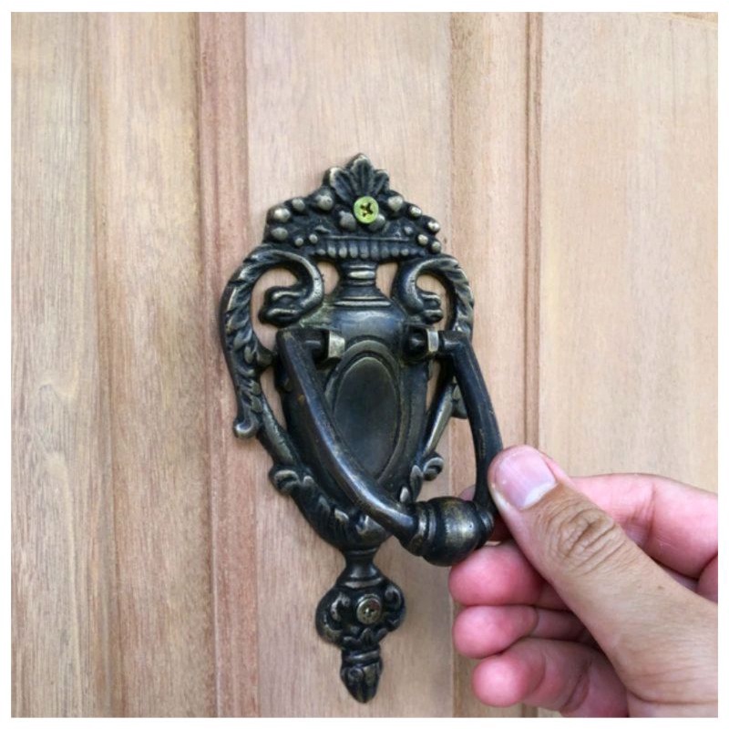 Door knocker / ketukan pintu kuningan antik 014 Termurah