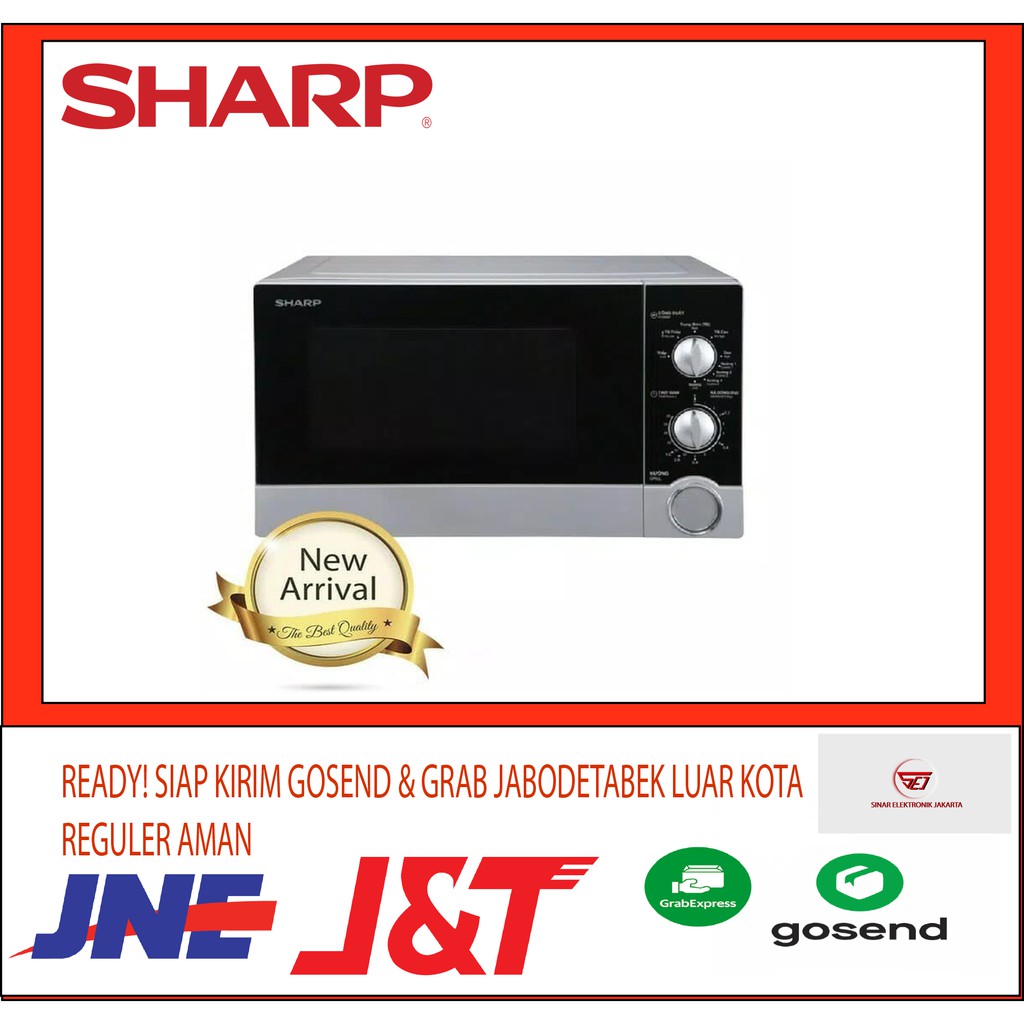 Sharp Straight R-21DO(S)IN. Microwave Oven 23 Liter. 450 Watt Baru Bergaransi Resmi