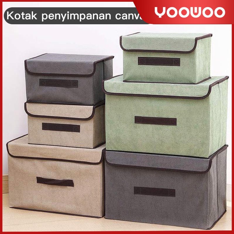 Storage Box 2in1 Box Organizer Tempat Penyimpanan Baju Mainan Ukuran Kecil Dan Besar