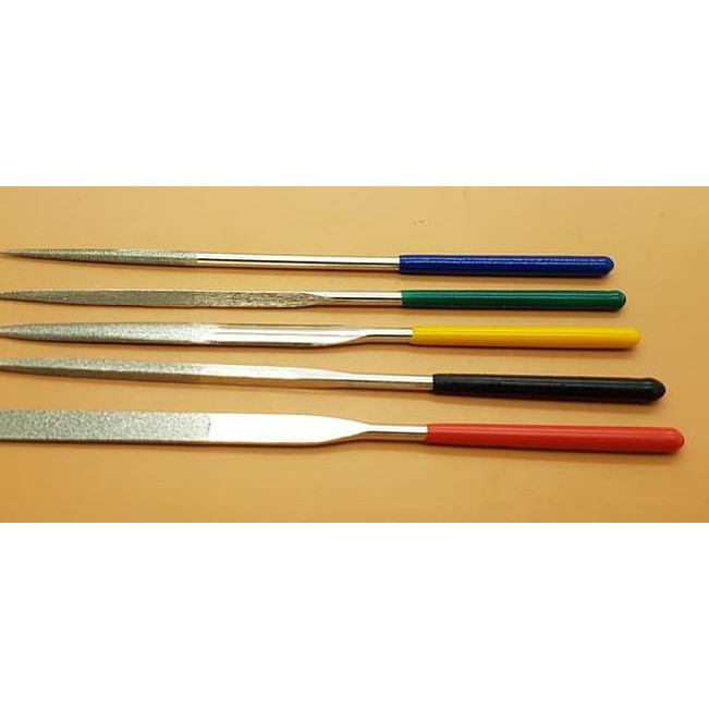 

｀ PZZ Kikir Diamond File Set 18 cm 5pc Merk KLEBER ✰ ✔