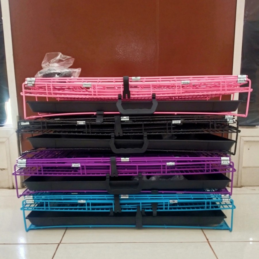 Octagon K205 Kandang Hewan Kandang Lipat Roda