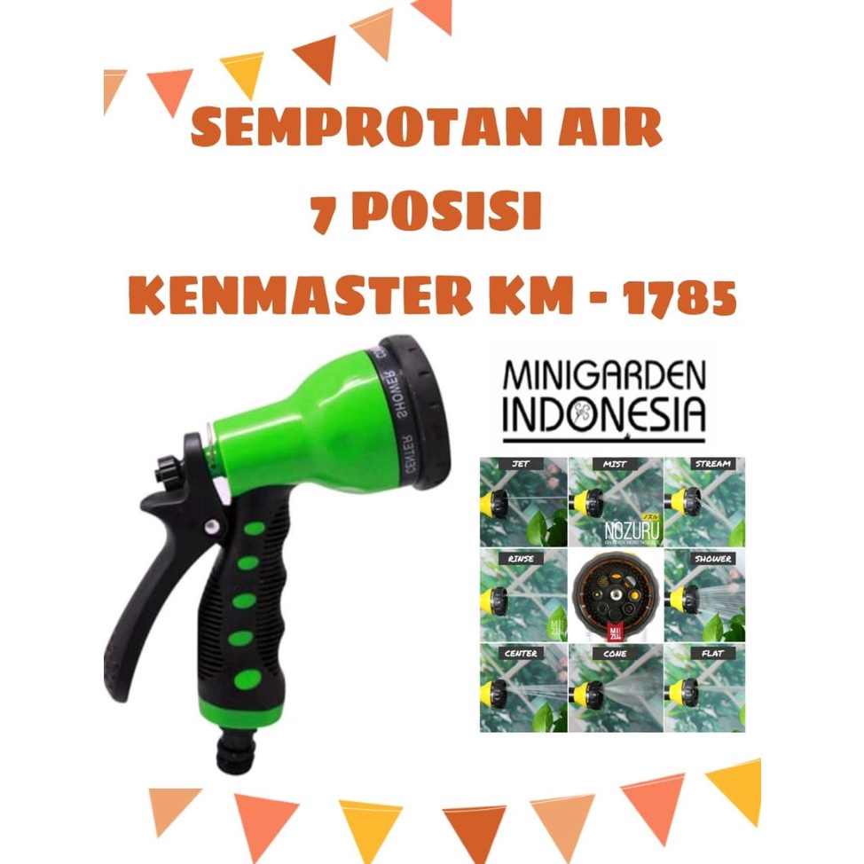 SEMPROTAN AIR 7 POSISI KENMASTER KM 1785 ALAT SIRAM IRIGASI TAMAN