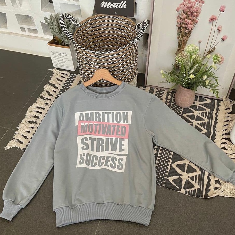 Primadona Sweatshirt Anak Tanggung Lettering Ambition Outwear Tebal