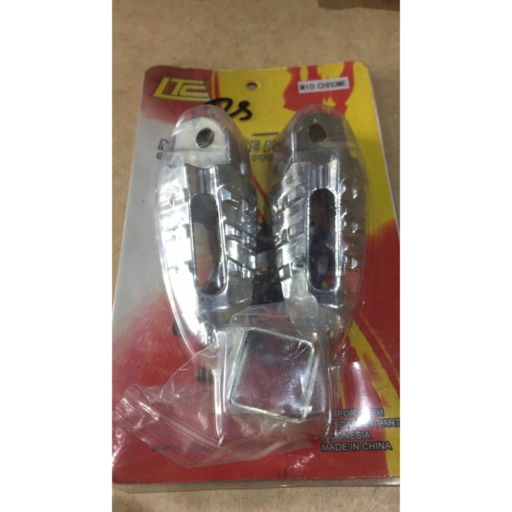 FOOTSTEP BELAKANG CHROME KRUM YAMAHA MIO MIO SOUL KARBU VARIASI