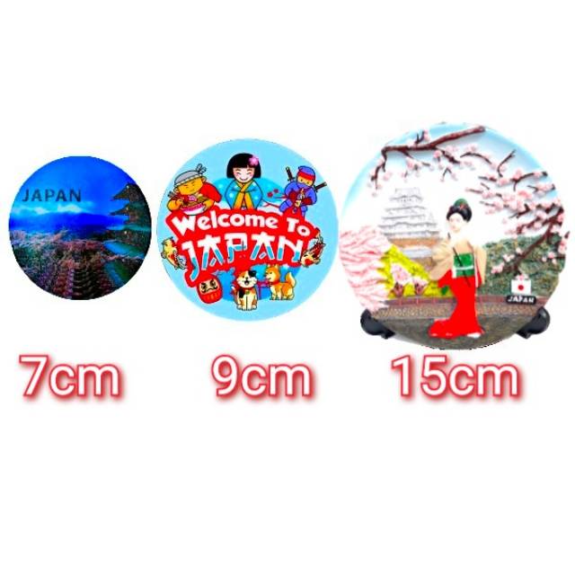 Pajangan jepang souvenir jepang paket isi 3 pajangan aneka motif ukuran jepang lengkap standing jpn