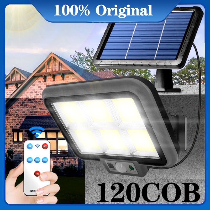 120/128/160LED Lampu Solar Lampu Tenaga Surya LAMPU TENAGA SURYA LED /LAMPU TEMBAK TENAGA MATAHARI - LAMPU SOROT SOLAR CELL COB