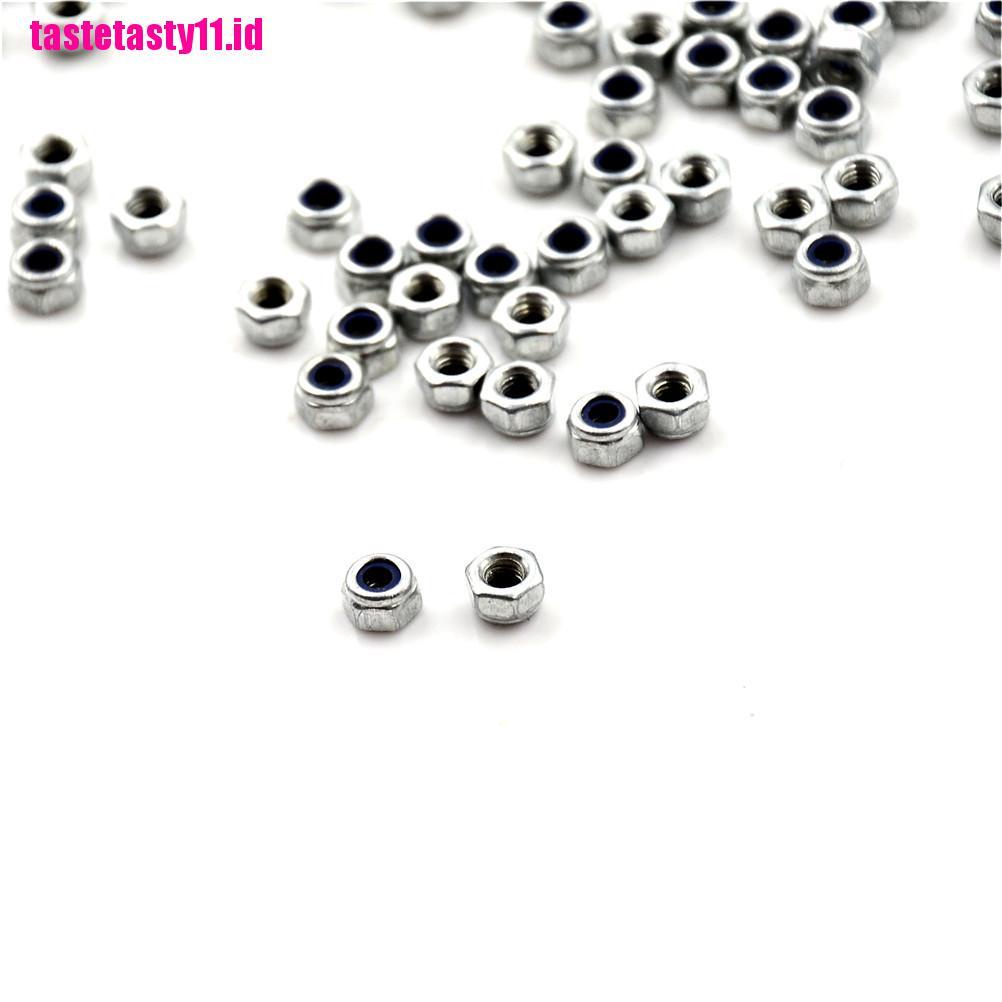 100 Pcs Kunci Hex Bahan Nilon Stainless Steel Ukuran M3X0.5Mm