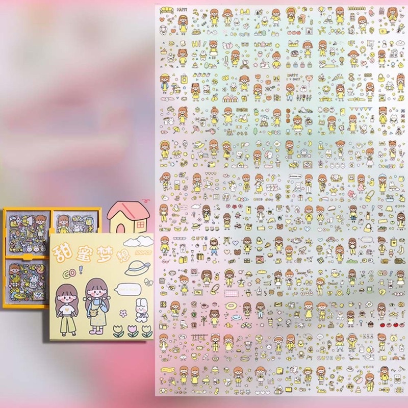 1 Lembar Stiker Aesthetic Tumblr Hp / Stiker Lucu Telado-HAVE A PICNIC PVC