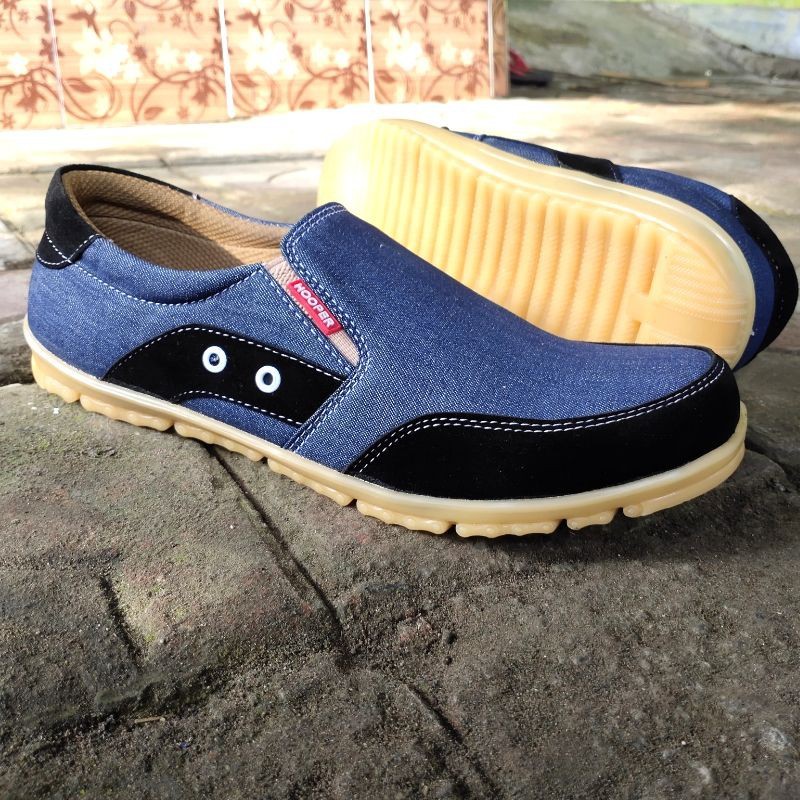 SEPATU CASUAL SANTAI KERJA SLIP ON PRIA