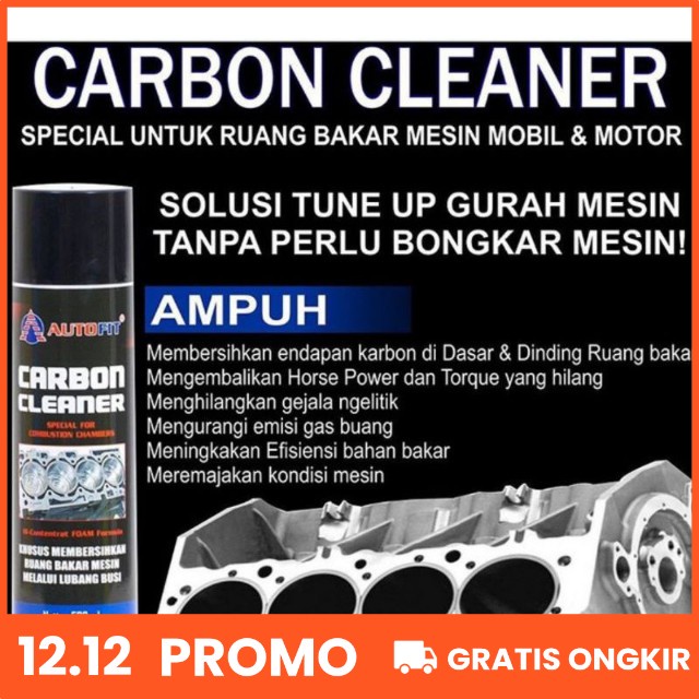 Carbon Cleaner Foam AUTOFIT Gurah Mesin Pembersih Kerak Ruang Bakar  Mesin 500 ml