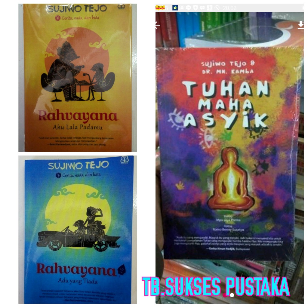 Buku Murah Buku Karya Sujiwo Tejo 3 Buku Rahvayana1 2 Tuhan