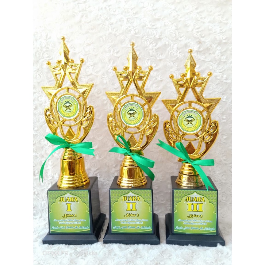 Piala Set 123 Tombak Piala Set Mini Piala Murah Piala Kejuaraan Piala Lomba Piala Plastik Piala