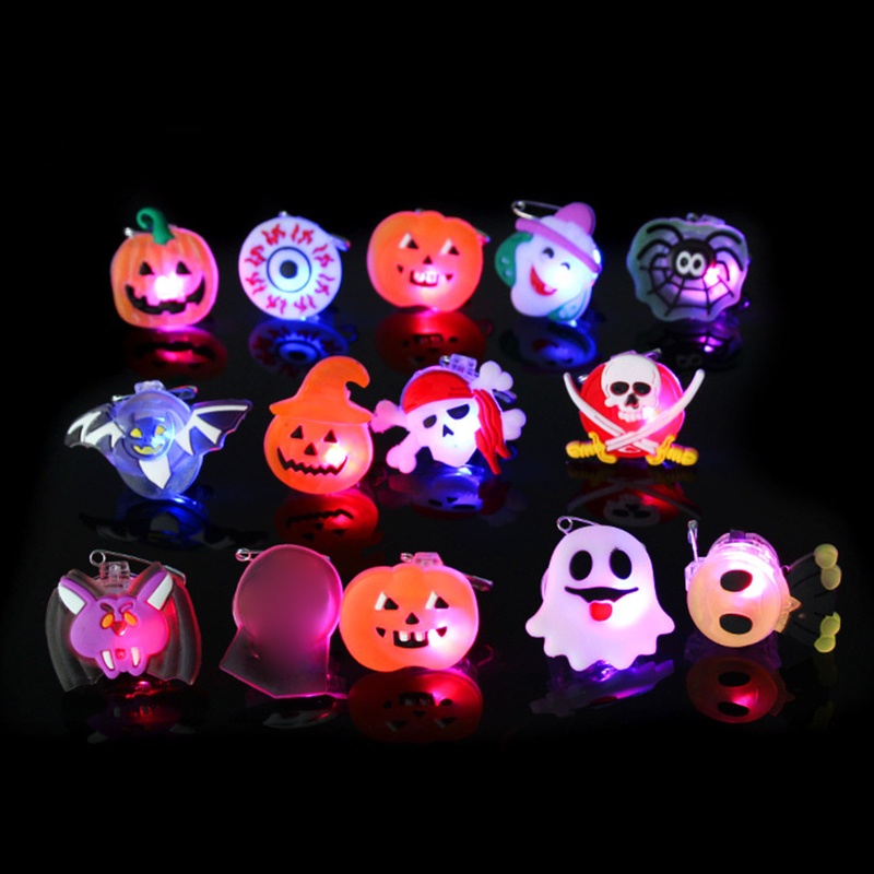 Bros Pin Dengan Lampu LED Untuk Dekorasi Halloween