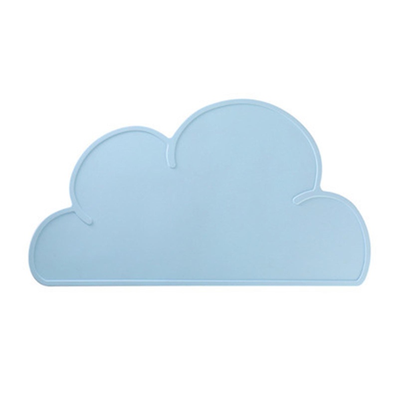 Mary Alas Makan Bayi / Anak Bentuk Awan Bahan Silikon Anti Slip BPA Free Reusable