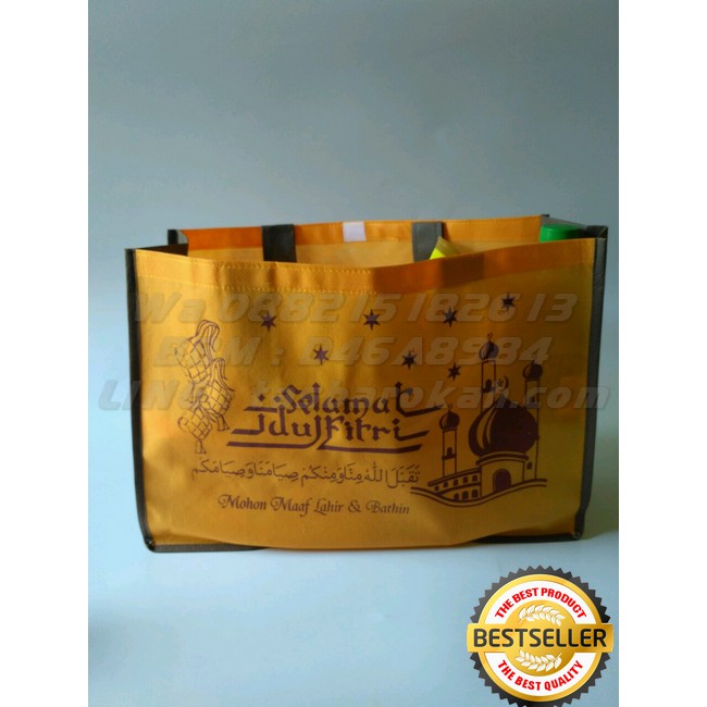 

Tas Bingkisan Lebaran Idul Fitri ORANYE COKLATReady Stock Uk.P 40cm L 14cm T 28