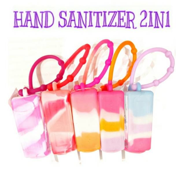 ON SALE! ❤[HOLDER+ HAND SANITIZER MOTTO] POCKETBAC HAND SANITIZER HAND GEL WITH COLOUR &amp; MARMER HOLDER 2IN1 30 ml ANTI BACTERIAL HAND GEL 29 ML rubber