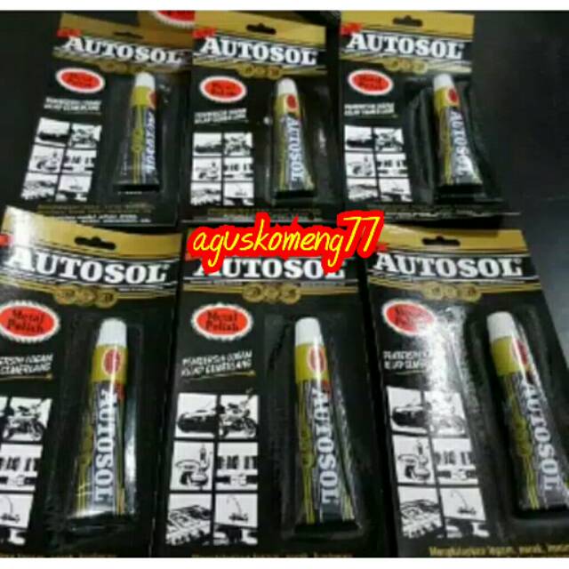 pengkilat aluminium autosol 15gram motor/mobil