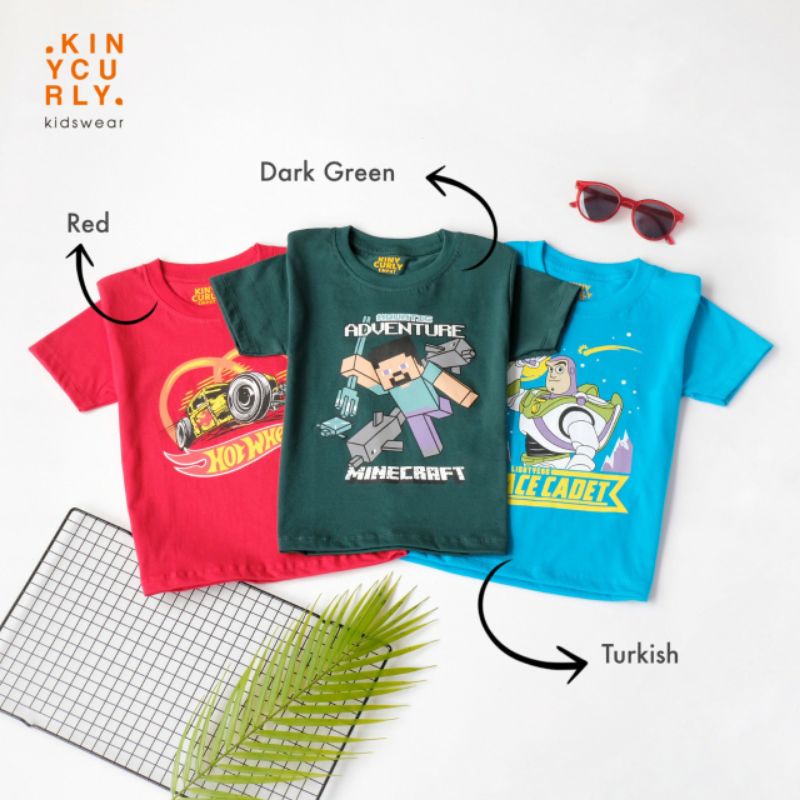 Kaos Anak Boy Series XI Kinycurly Original Pakaian Anak Laki-laki Super Premium