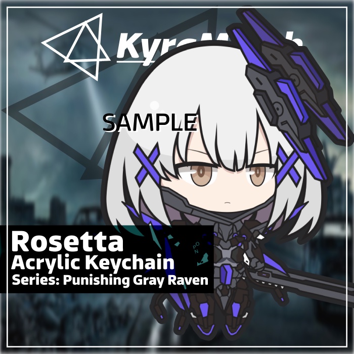 Keychain Punishing Gray Raven Rosetta
 | KyraMerch Anime Fanmerch Dealer