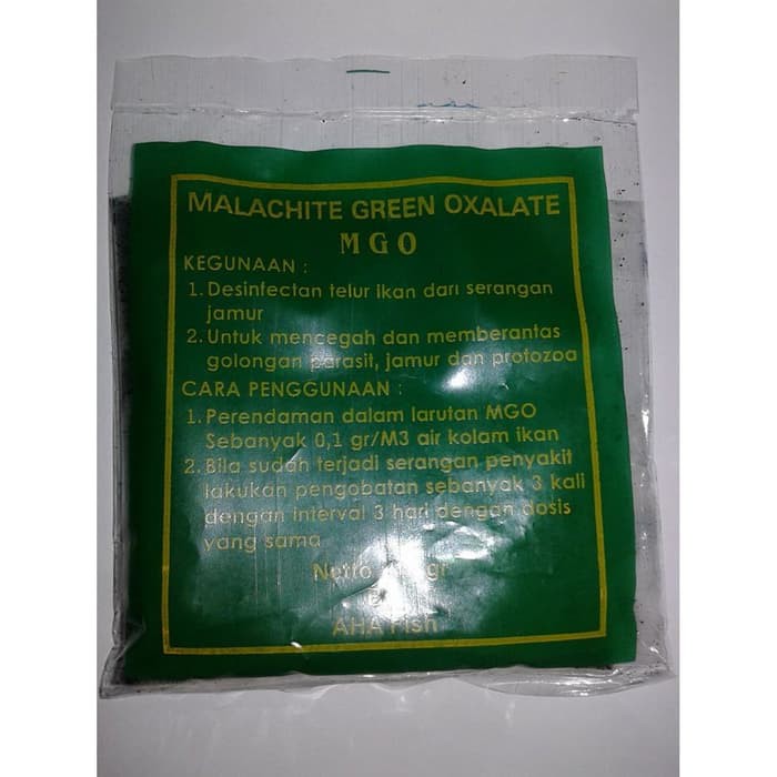 MGO Disinfektan Untk Ikan & Udang MALACHITE GREEN OXALATE ~ oi1497