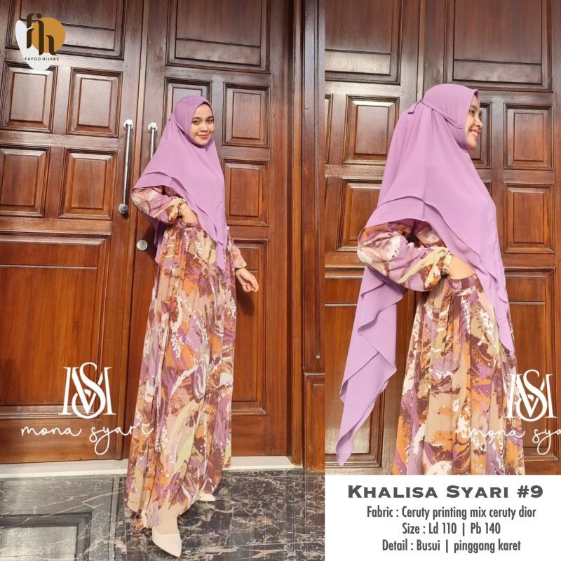 Khalisa Syari /syari muslim / baju muslim syari