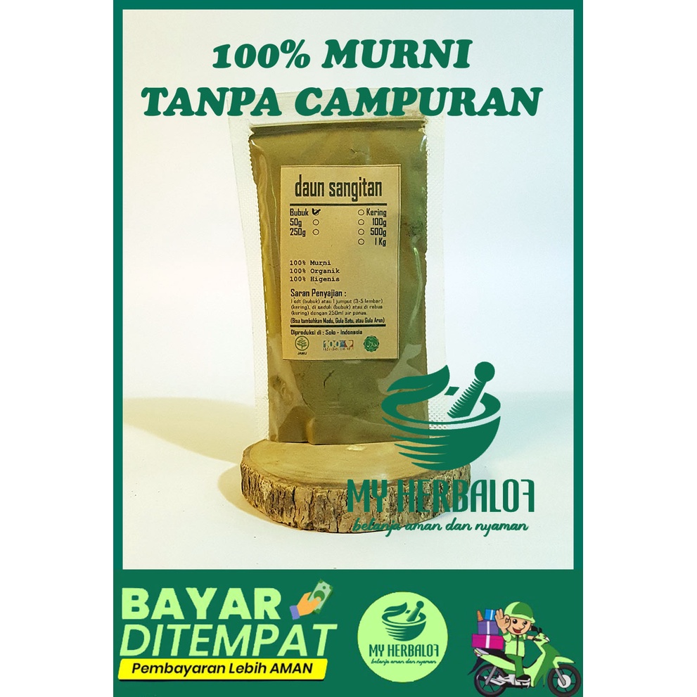 

Daun Sangitan Bubuk / Sambucus Javanica Reinv / Bubuk Halus - Murni Tanpa Campuran