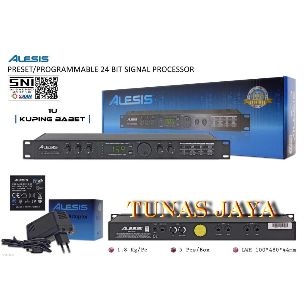 ALESIS MICROVERB 4 MADE IN USA 24 BIT  KUPING BABETORIGINAL RESMI