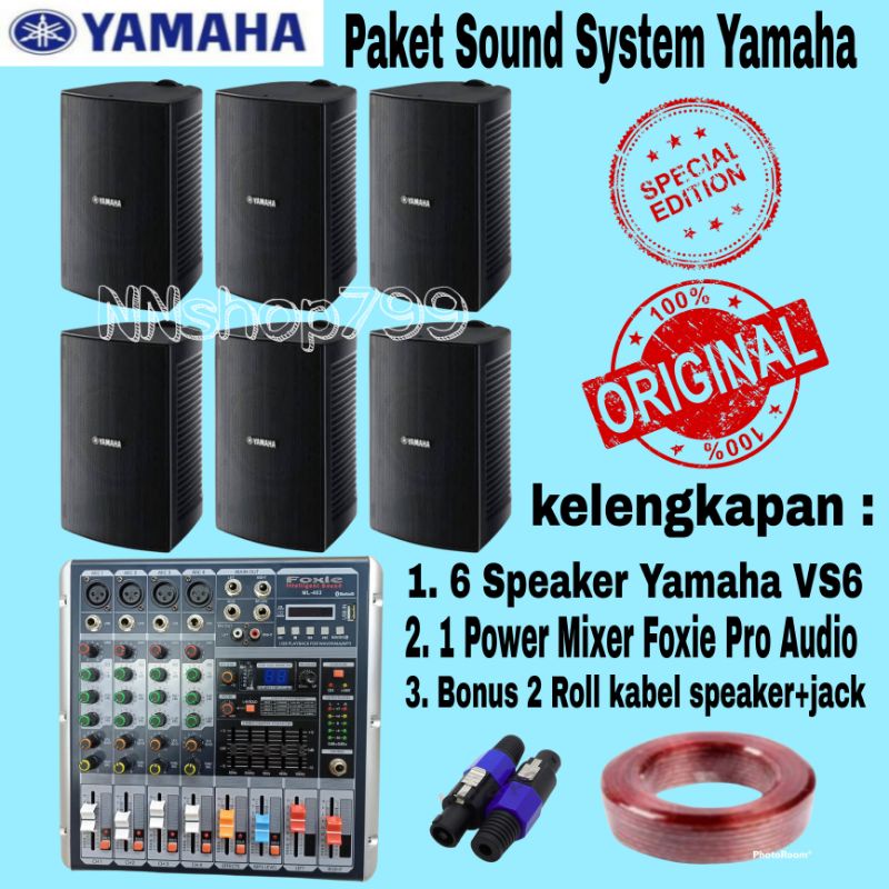 Paket Sound System Speaker Yamaha VS6 isi 6