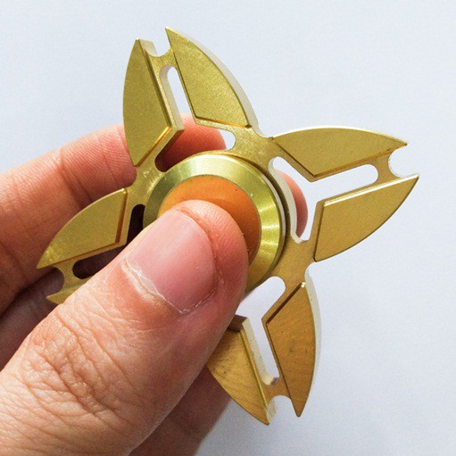 Fidget Spinner DBS-25 4 Kaki Metal Hand Spinner Brass