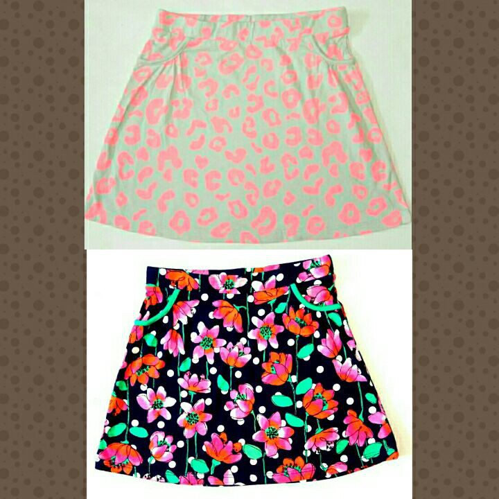 Rok anak cewek  sz 4-8 adem lucu bahan 100% katun kaos skirt a line