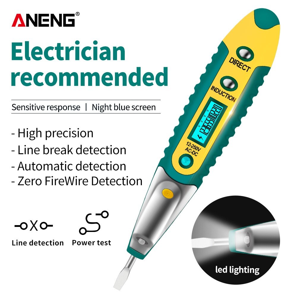 ANENG Tester Pen Non Contact AC Voltage Alert Detector 12V-250V - VD700