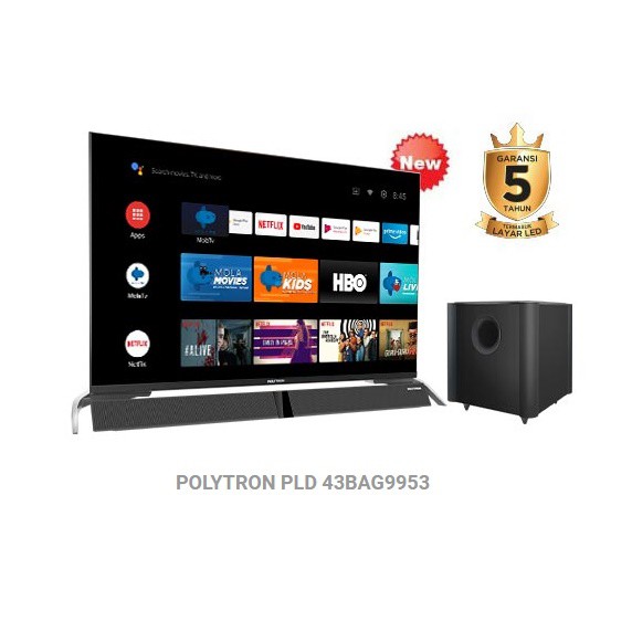 Polytron Soundbar Android TV 43 Inch - PLD 43BAG9953