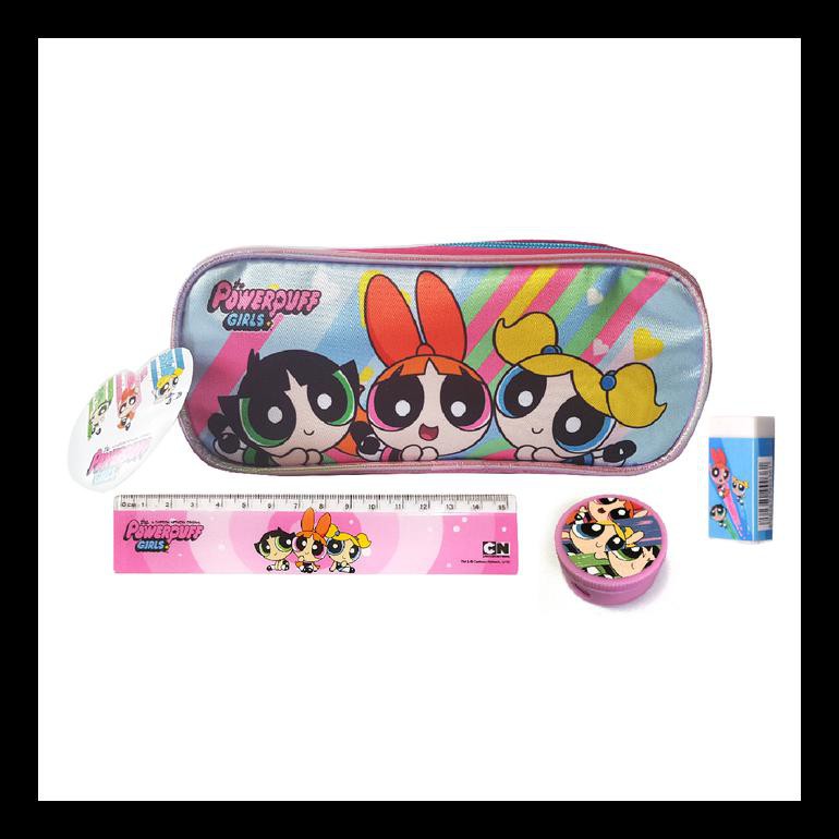 

BARU POWERPUFF GIRLS PAKET 4IN1 TEMPAT PENSIL + STATIONERY PAKET ALAT TULIS TERMURAH PING LENGKAP