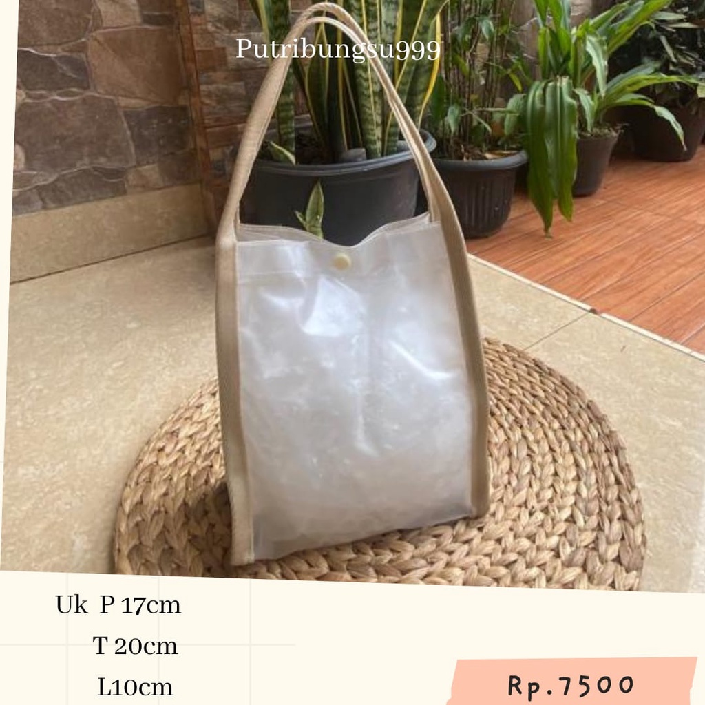 

TAS MIKA PVC GOODIEBAG BINGKISAN HAMPERS SOUVENIR TERANFARAN DOOF