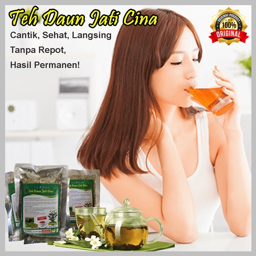 

Teh pelangsing badan mengurangi nafsu makan teh daun jati cina original 100% alami herbal peluntur lemak perut buncit