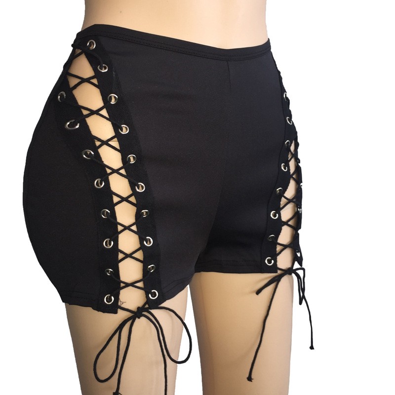 BSE-14 celana pendek mini span hot pants wanita model ikat import