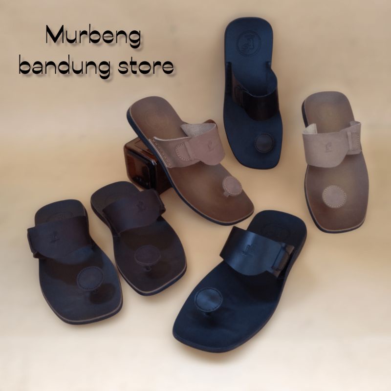 sandal jamur pria full kulit termurah