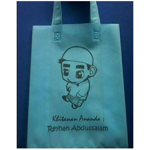 

Tas tali ukuran 25x35 sablon