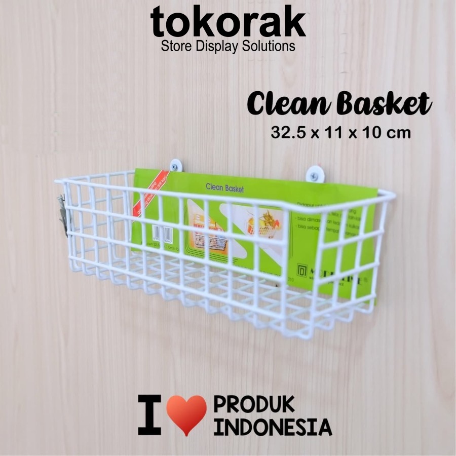 RAK KERANJANG BUMBU DAPUR SERBAGUNA CLEAN BASKET MODELLINE